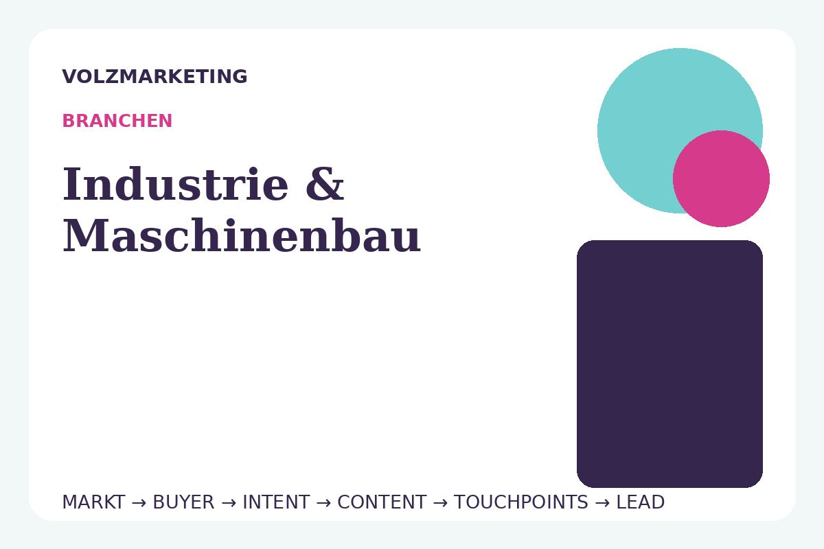 B2B-Marketing für Industrie & Maschinenbau