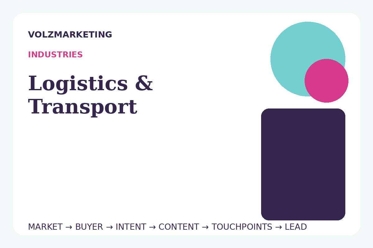 B2B Marketing for Logistics & Transport