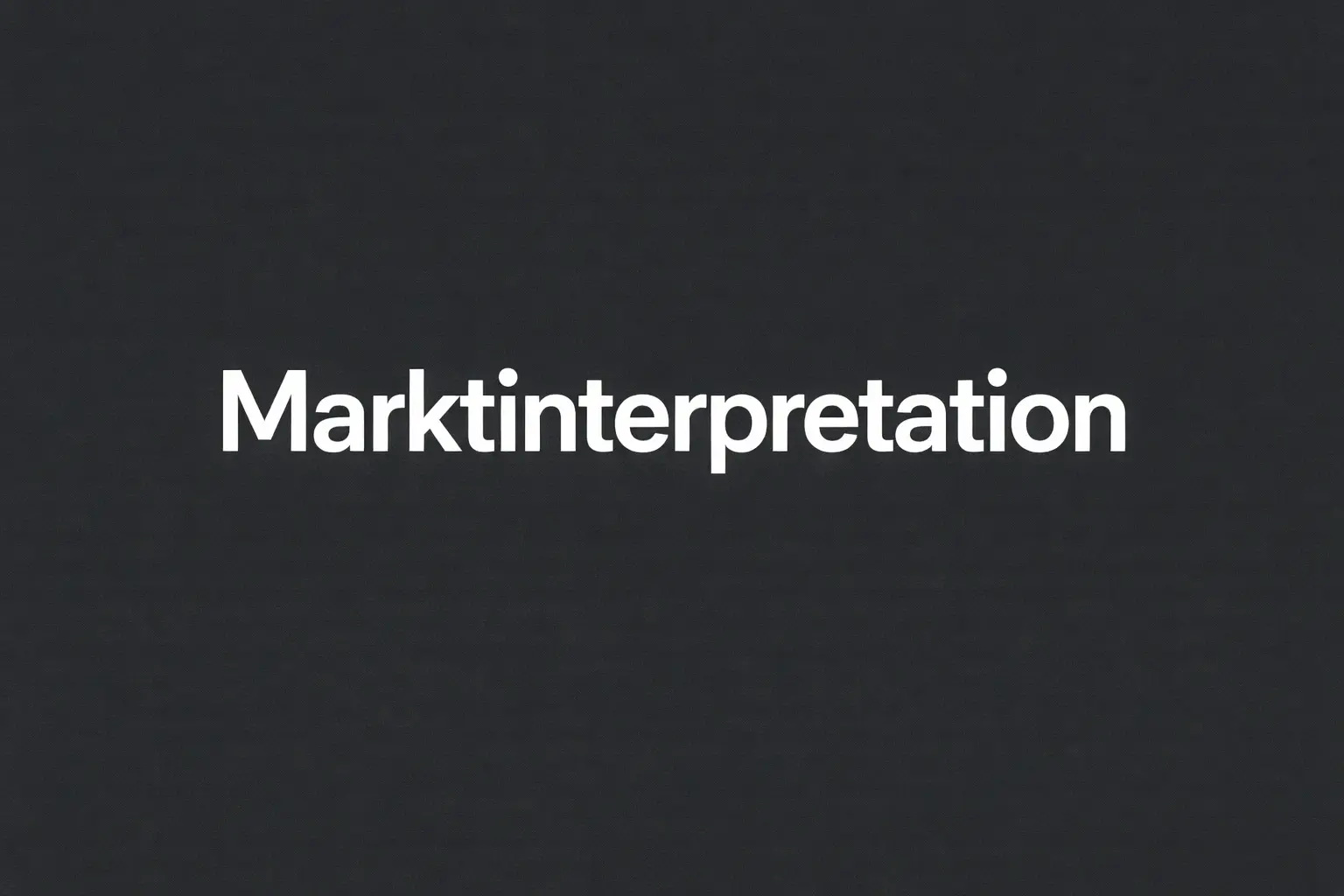 Marktinterpretation der Zielmärkte durch VolzMarketing