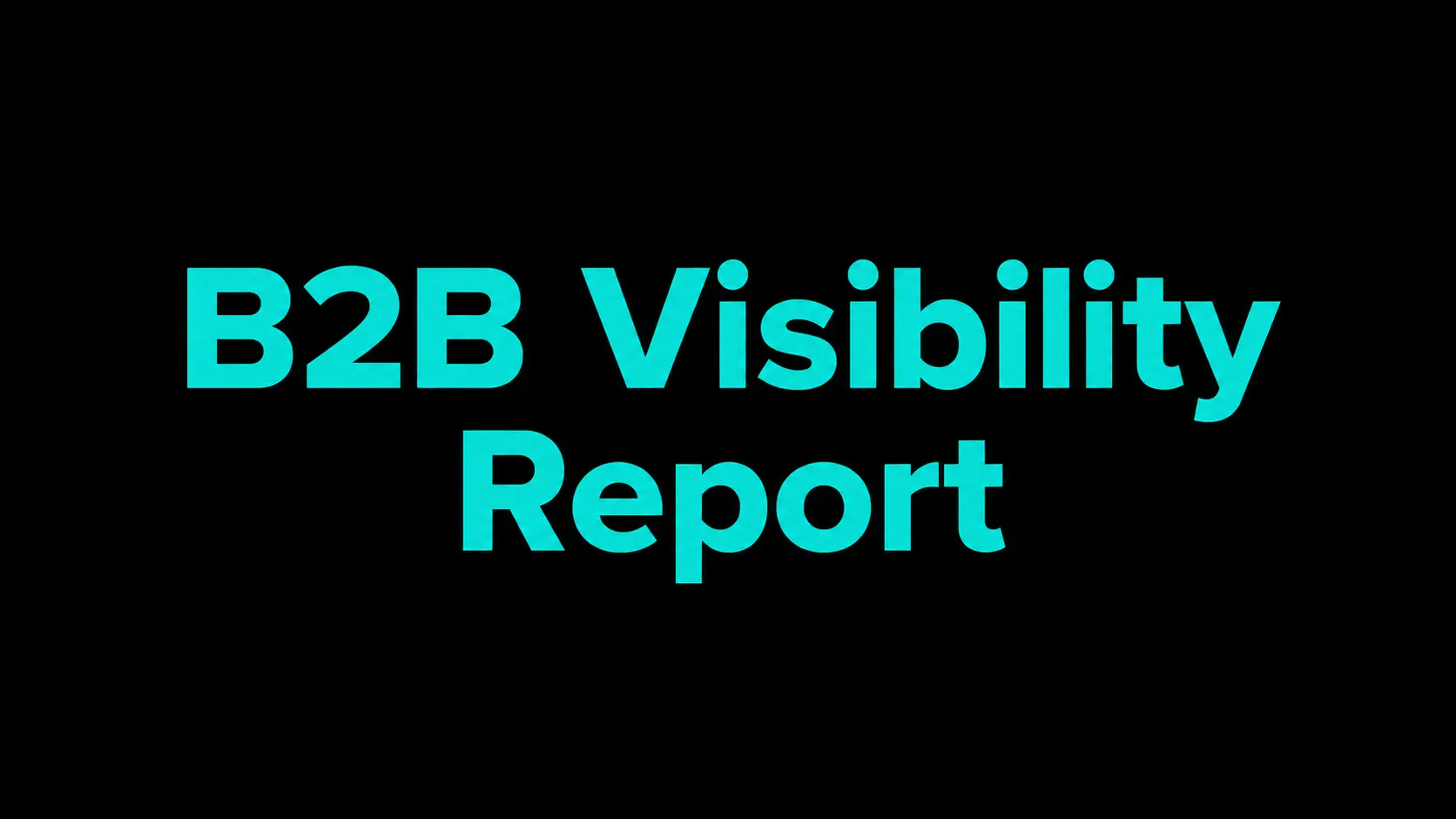 B2B Visibility Report für Mercosur
