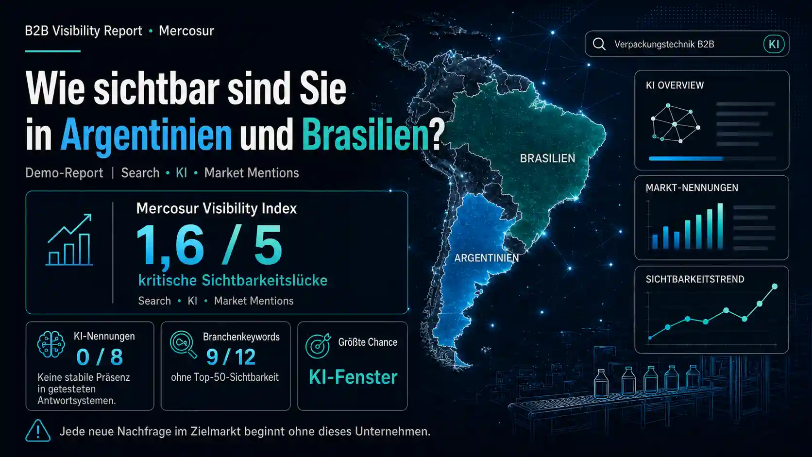 B2B Visibility Report Demo für Mercosur