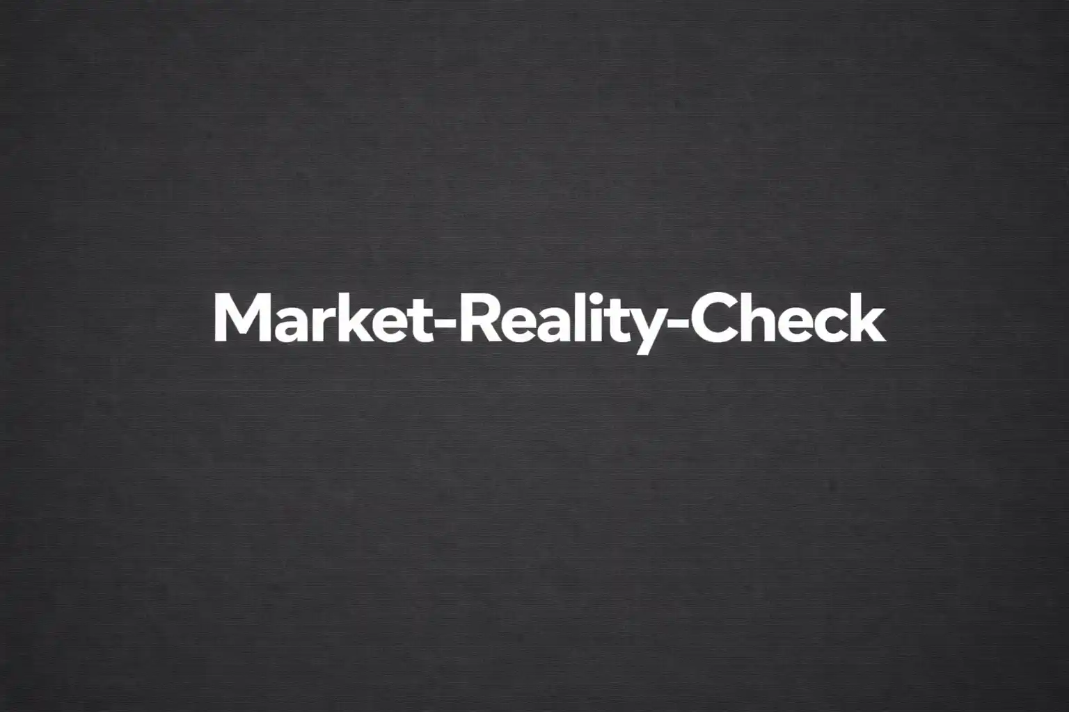 Market Reality Check for international B2B markets