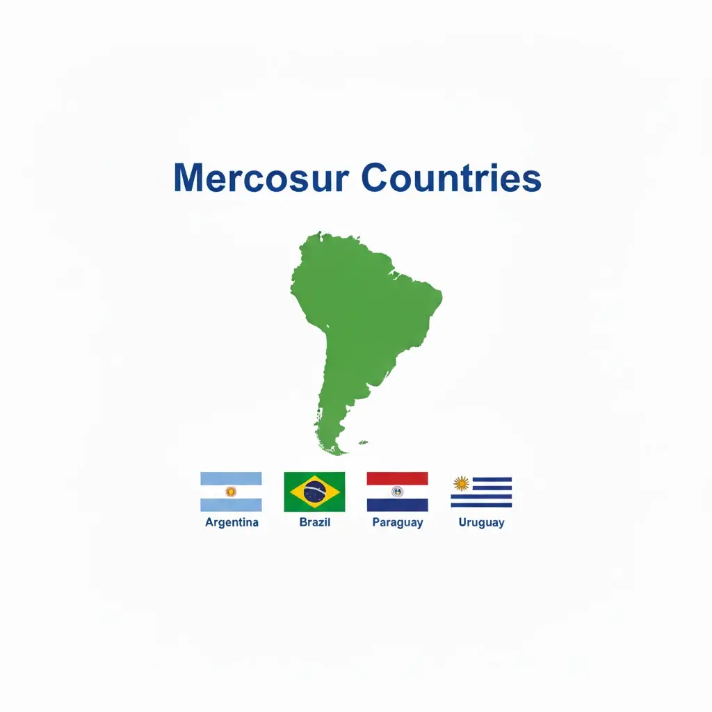 Mercosur countries with country-specific market entry logic for Argentina, Brazil, Paraguay and Uruguay